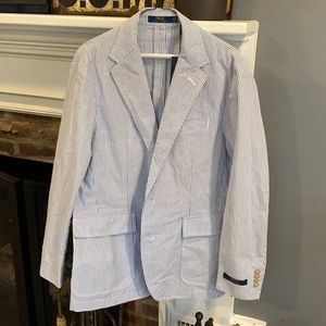 Men’s Ralph Lauren seersucker sport coat Large NWT